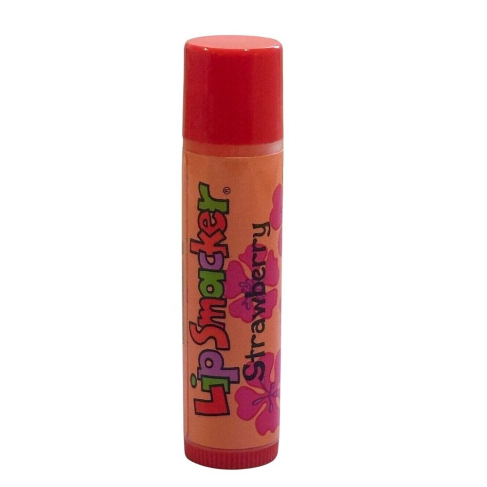 Vintage/Orig. Bonne Bell Spring Flowers Lip Smacker Strawberry Bubble Font VHTF